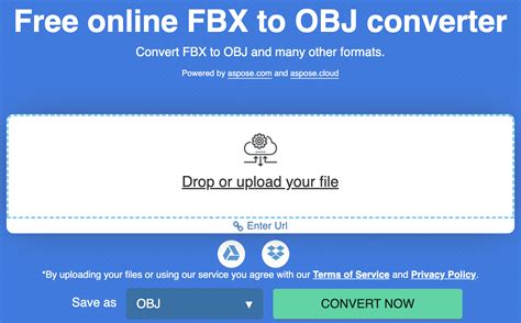 Online FBX to FBX converter .